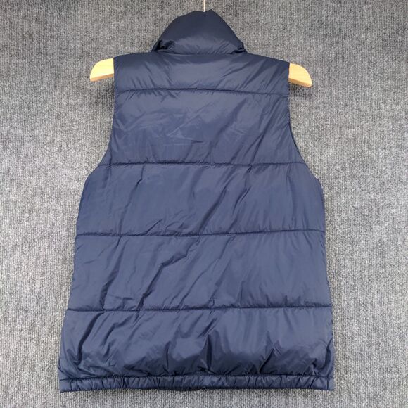 Old Navy Men's Puffer Vest Blue XS Sleeveless Full Zip Mock Neck Polyester - Picture 6 of 13